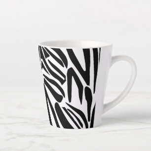 Tasse Latte Modèle Zèbre