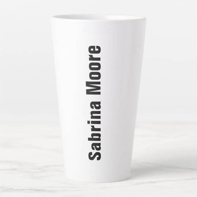Tasse Latte Moderne minimaliste professionnel simple (Devant)