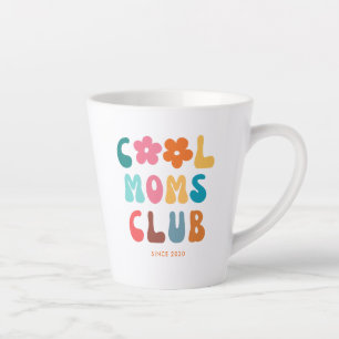 Tasse Latte Moderne Retro Cool maman club Vintage Super Daisy