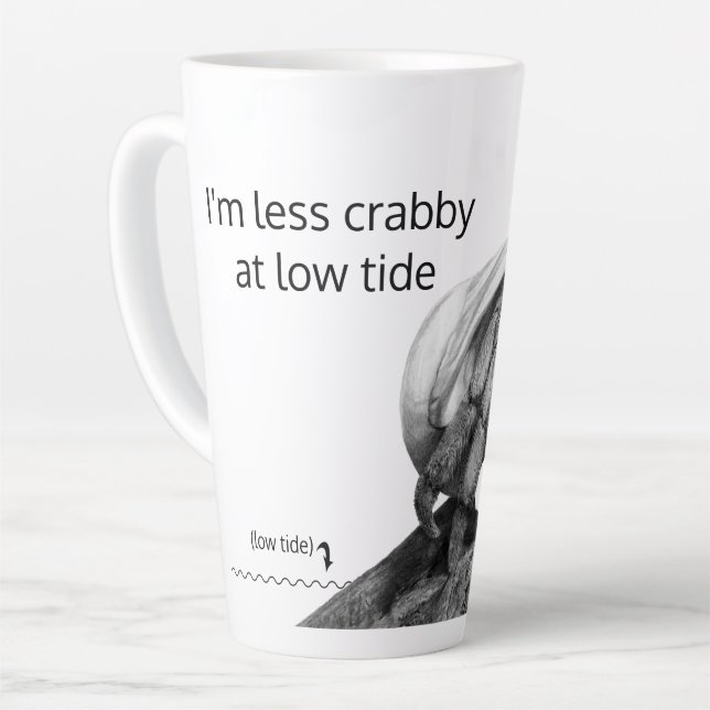 Tasse Latte Moins de crabe ont besoin de café Hermite Crabe éq (Angle gauche)