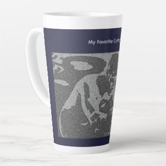 Tasse Latte Mon Coach de Spinning Préféré