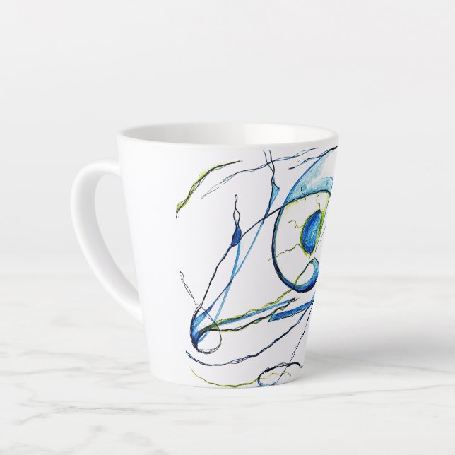 Tasse Latte Mon oeil je m'en fish... (Angle gauche)