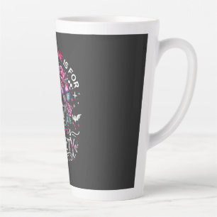 Tasse Latte Mon temps seul est pour la sécurité de tous Crâne 