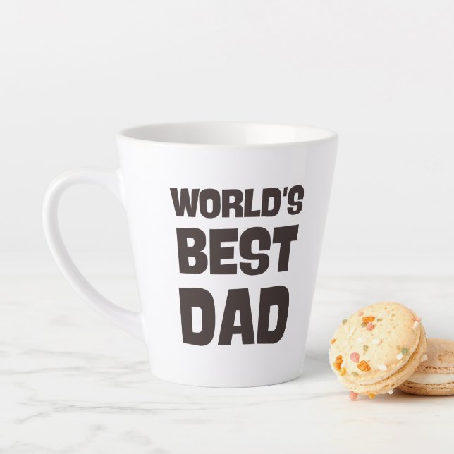 Tasse Latte monde meilleur papa drôle papa (En situation)