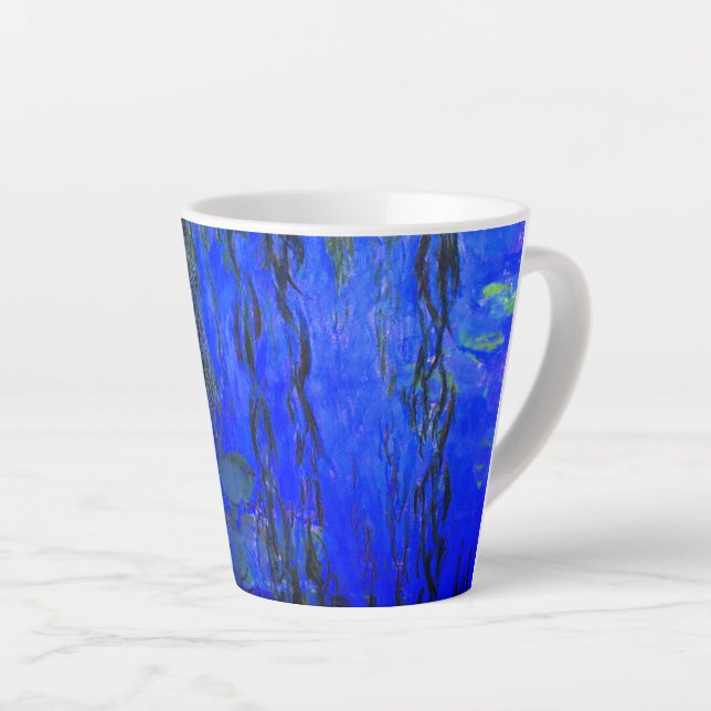 Tasse Latte Monet Lys d'eau et Branches de saules de pleurs (Angle droit)