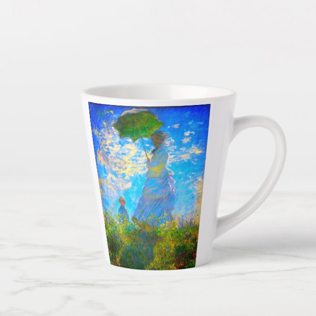 Tasse Latte Monet Woman avec un parasol (Droite)