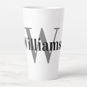 Tasse Latte Monogramme