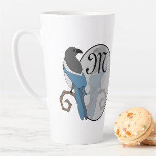 Tasse Latte Monogramme de l'agneau à bec noir