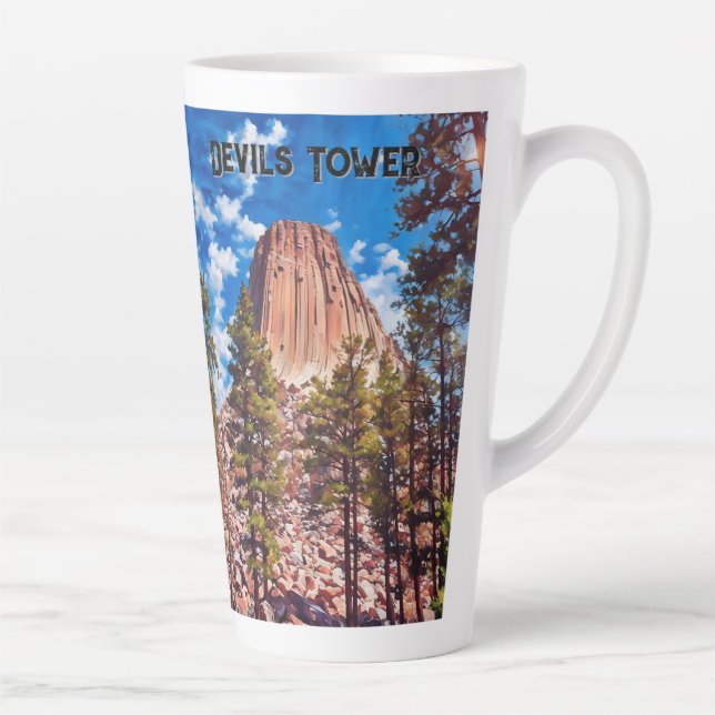 Tasse Latte Monument national de Devils (Droite)