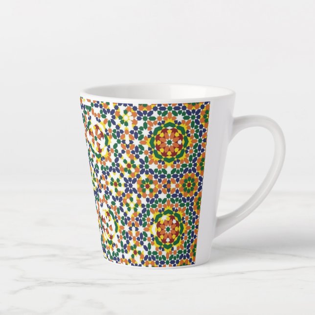 Tasse Latte Moroccan Geometric Pattern (Droite)