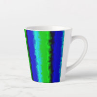 Motif arc-en-ciel bleu vert abstrait 3D