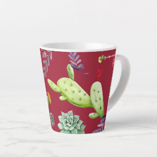 Tasse Latte Motif Cactus 4