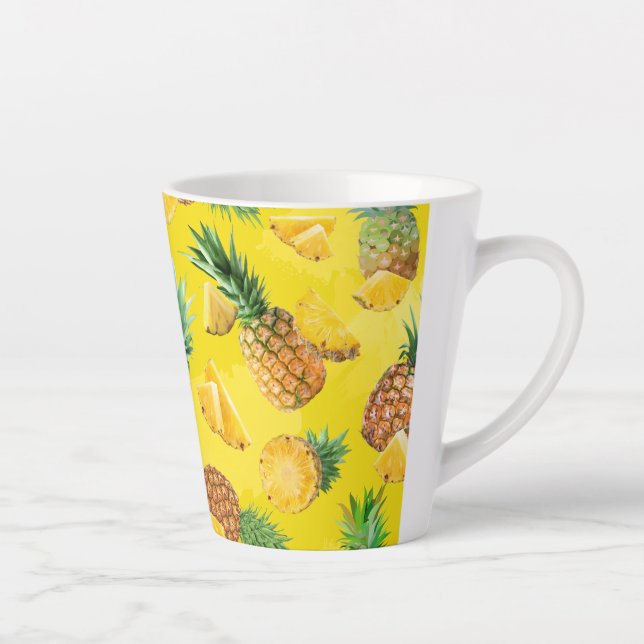 Tasse Latte Motif d'ananas 7 (Droite)