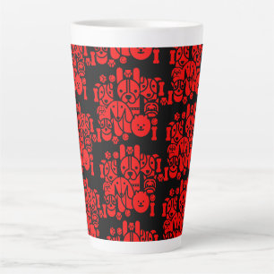 Tasse Latte Motif de chien
