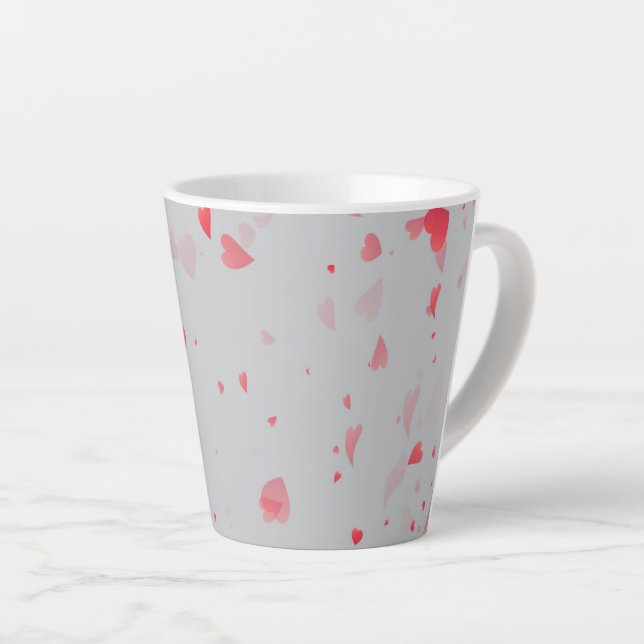 Tasse Latte Motif de coeur 37 (Angle droit)