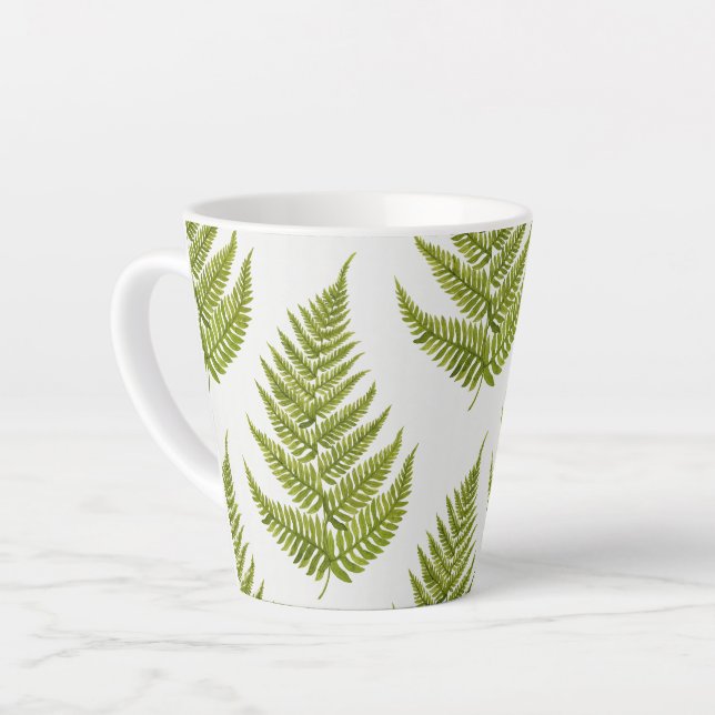 Tasse Latte Motif de fouille aquarelle (Angle gauche)