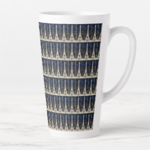 Tasse Latte Motif de la Tour Eiffel