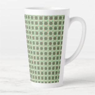Tasse Latte Motif de mandala floral