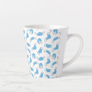 Tasse Latte motif de masque Médicale