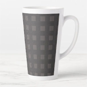 Tasse Latte Motif de notes connecté 01