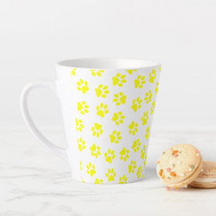Tasse Latte Motif De Pâtes, Patrouilles De Chien, Paws Jaunes