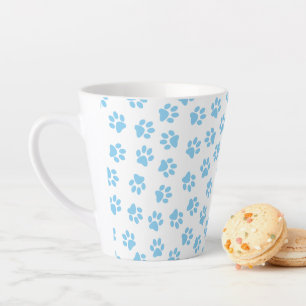 Tasse Latte Motif De Pâtes, Poches De Chien, Bébé Pâtes Bleues
