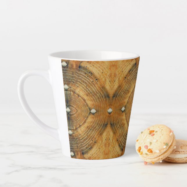 Tasse Latte Motif de sol en or (En situation)