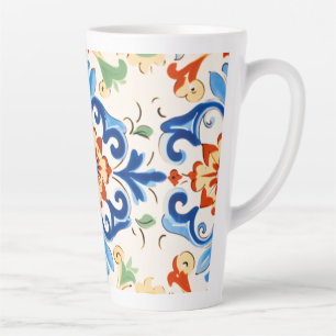 Tasse Latte Motif de tuiles siciliennes