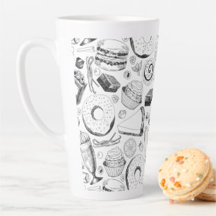Tasse Latte Motif délicieux