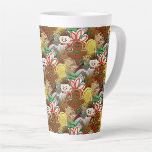 Tasse Latte Motif des cookies de Noël