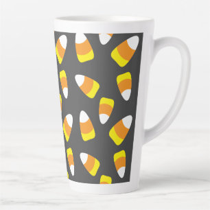 Tasse Latte Motif d'Halloween Candy Corn