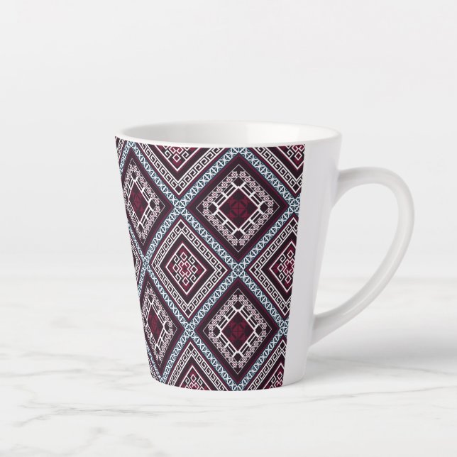 Tasse Latte Motif d'ornement (Droite)