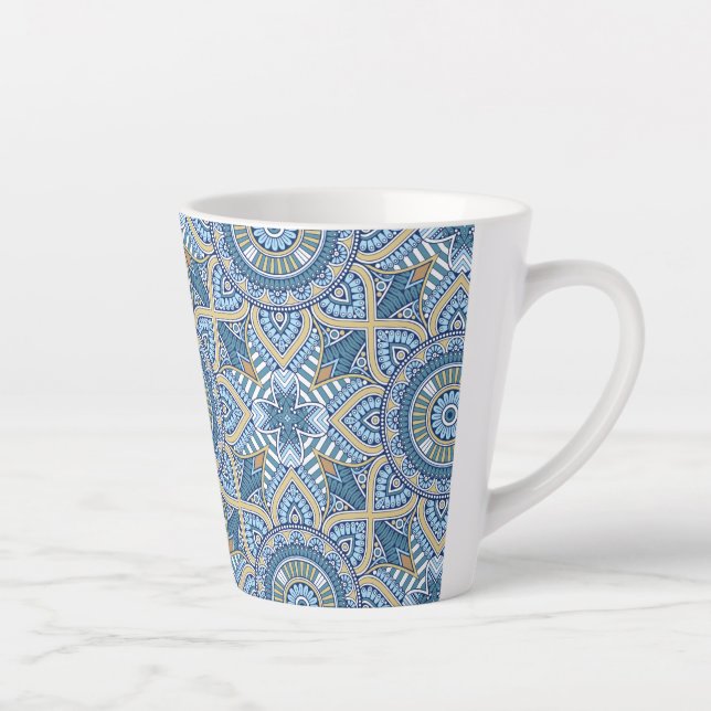 Tasse Latte Motif d'ornement 2 (Droite)