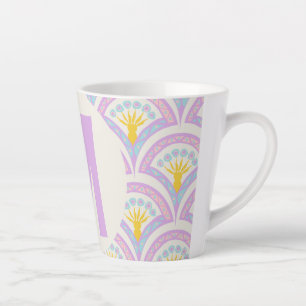 Tasse Latte Motif en coquille de couleur pastel