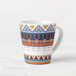 Tasse Latte Motif ethnique