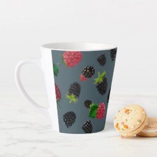 Tasse Latte Motif framboise 2