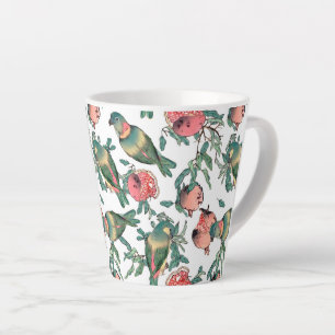 Tasse Latte Motif grenade et Lovebirds
