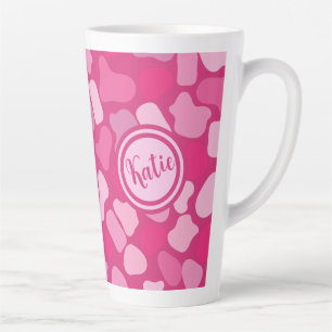 Tasse Latte Motif Pierre Rose-