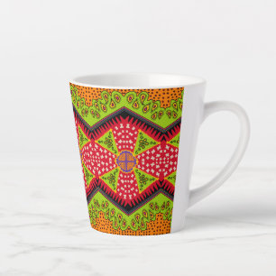 Tasse Latte motif zigzag