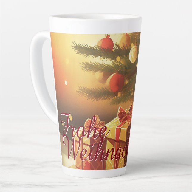 Tasse Latte Motiv, mit Geschenken unterm Weihnachtsbaum 37016 (Angle gauche)