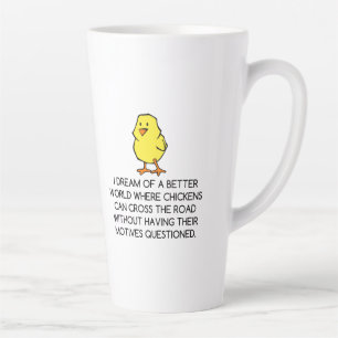 TASSE LATTE MOTIVATIONS DE POULET