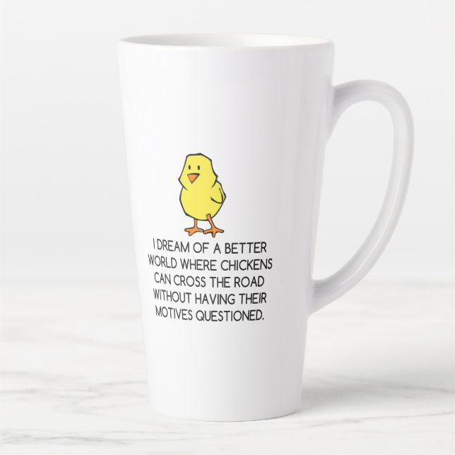 TASSE LATTE MOTIVATIONS DE POULET (Droite)