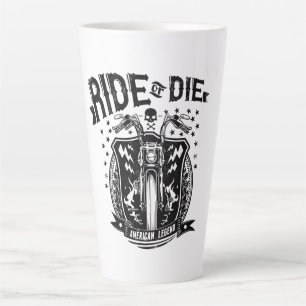 Tasse Latte Motocyclette à vélo ou à vélo