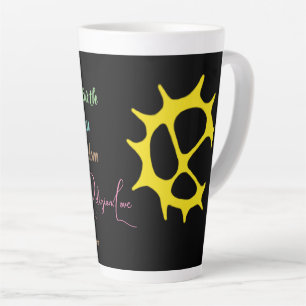 Tasse Latte Muggen citat samiskt inspererat mönster