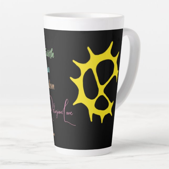 Tasse Latte Muggen citat samiskt inspererat mönster (Angle droit)