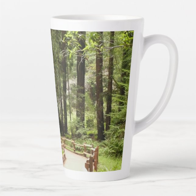 Tasse Latte Muir Woods Chemin I Nature Photographie (Droite)