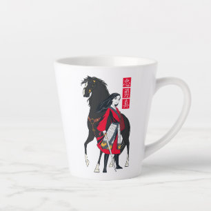 Tasse Latte Mulan à côté du vent noir