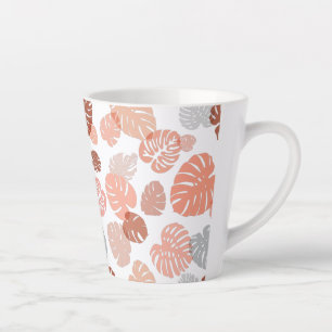 Tasse Latte Multicolor Tropical Leaves 9