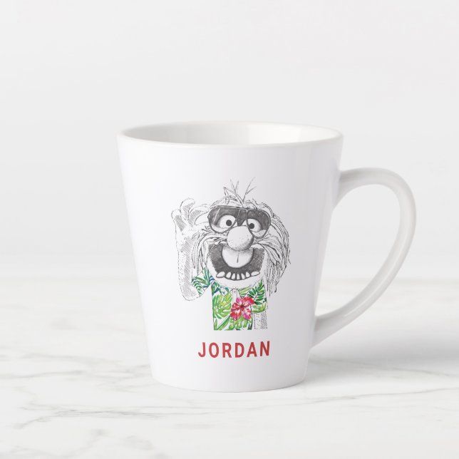 Tasse Latte Muppets| Animal Dans Une Chemise Hawaïenne 2 (Droite)