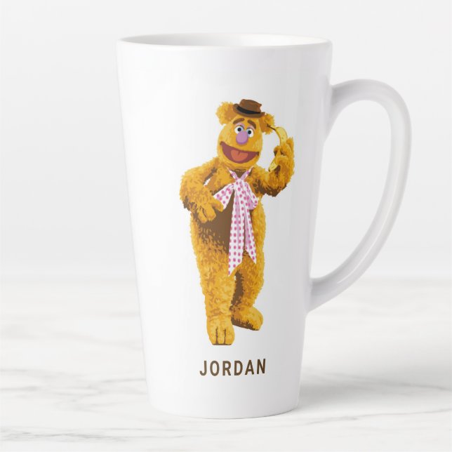 Tasse Latte Muppets Fozzie Bear tenant la banane Disney (Droite)